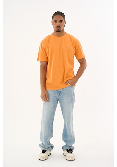 Dechers Erkek %100 Organik Pamuklu Yumuşak Dokulu Comfort Fit Bisiklet Yakalı T-shirt E222 Turuncu Dechers Erkek %100 Organik Pamuklu Yumuşak Dokulu Comfort Fit Bisiklet Yakalı T-shirt E222 Turuncu