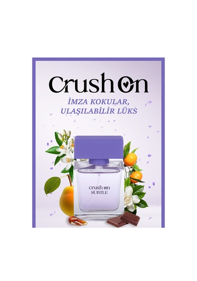 Crush On Subtle Eau De Toilette Meyveli-armut- Liçi - Elma - Mandalina 50 Ml Çiçek - Meyve