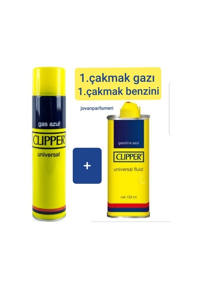 Clipper Çakmak Benzini 133Ml + Çakmak Gazı 250Ml
