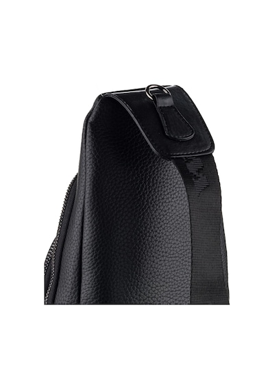 Westpolo Vegan Deri Unisex Çapraz Göğüs Ve Omuz Çantası Body Bag - 7006 Siyah