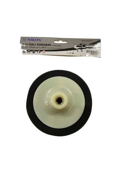 Mey İthalat Nikon 15050sy Polisaj Süngeri 150 Mm Siyah Yumuşak