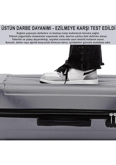 Anthony Jackson Ultra Hafif Abs Kabin Boy Valiz Trıon Antrasit