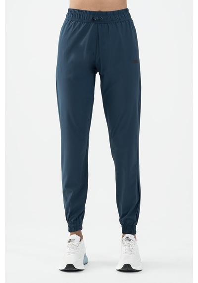 Maraton Active Regular Kadın Dönüşlü Lastik Paça Fitness Navy Pantolon 22174-navy Lacivert