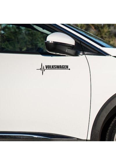 Volkswagen Micro Bus Sticker Sol Sağ Yan Ayna Altı Araç Markalı S (461781119)