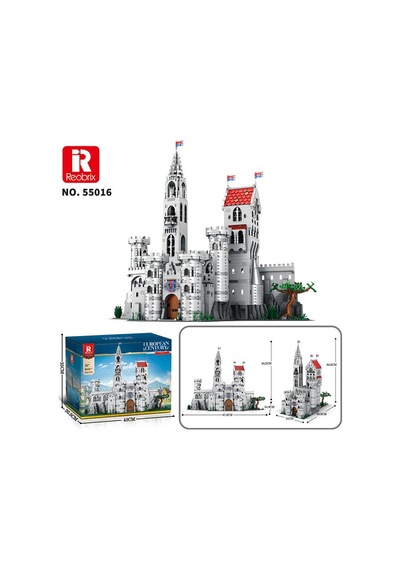 Reobrix 55016 Kral Kalesi Yaratıcı Yapı Blok Seti Building Blocks King's Castle - 3999 Parça