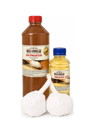 Ceviz Gomalak 1 Litre + 250ml Cila Yağı + 2 Adet Sürme Topu