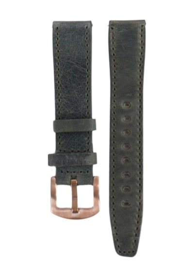 Fro Lw38-43 20 Mm Hakiki Deri Spor Yeşil Kordon Gold Toka