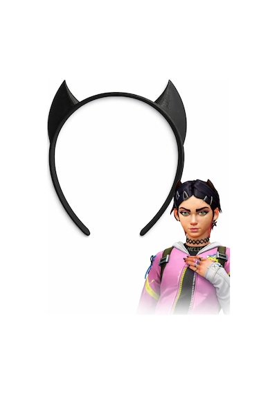 Valorant Clove Esintili Taç Tokası Kedi Kulaklı Cosplay Saç Aksesuarı 10+
