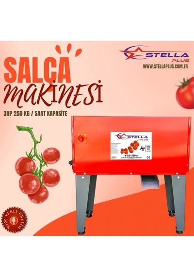 Plus Slc-250 3hp 250 Kg / Saat Kapasiteli Salça Makinesi
