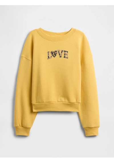 Gap V-non Logo Wedge Crew Sarı