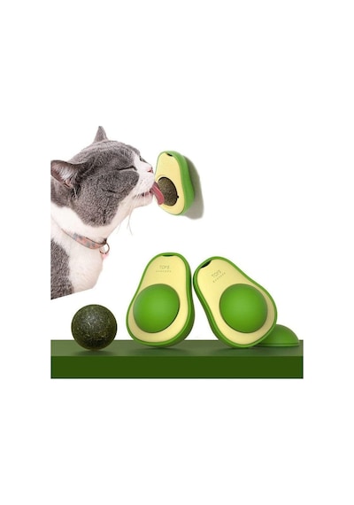 Kedi Nanesi Oyuncağı Avokado Catnip 360 Derece Dönen Kedi Nanesi Oyuncağı Kedi Çimi HDH75
