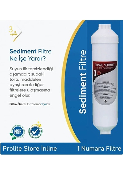 Aqua Bella Kapalı Kasa Su Arıtma Cihazı 12 Inç 3lü Inline Su Arıtma Ön Filtresi