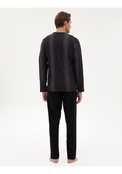 Pierre Cardin Erkek Siyah Pijama Takım 50322637-001 Siyah