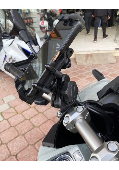 Mt Motosiklet Telefon Tutucu Titreşim Önleyici M.t Gidon Bağlantı