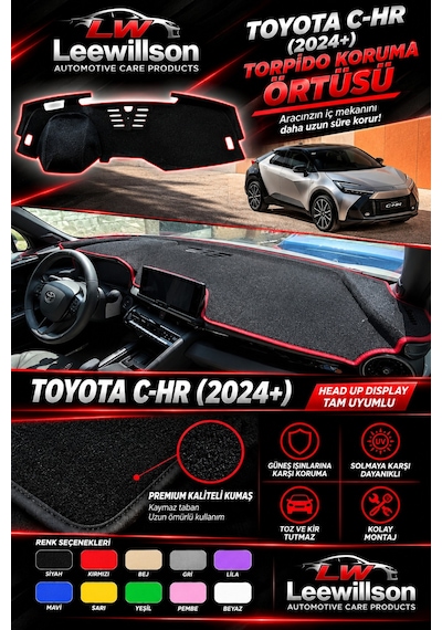 Toyota C-hr Head Up Display 2024 + Ön Gögüs Panel Torpido Koruma Kilifi Halisi