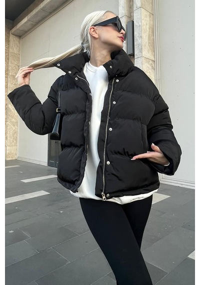 Madmext Siyah Oversize Basic Mont Mg1549