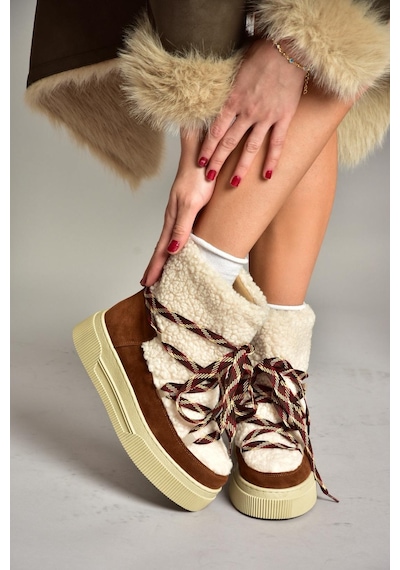 Fox Shoes T476500702 Taba Süet Kalın Tabanlı Kadın Bot Taba Fox Shoes T476500702 Taba Süet Kalın Tabanlı Kadın Bot Taba
