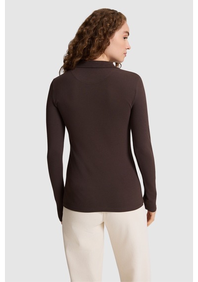 U.S. Polo Assn. Kadın Koyu Kahverengi Basic Sweatshirt 50326760 Vr084