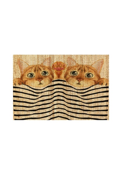 Kedili Kapı Önü Halı Paspas 40 X 60 Cm Sarı2 - 931782022 Sarı2