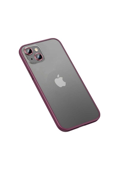 Apple Uyumlu iPhone 13 Kılıf Zore Retro Kapak Koyu Mor