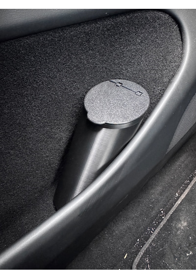 Tesla Model Y & Model 3 Uyumlu Çöp Kutusu - Şemsiye Kabı - Abs Plastik Isıya Dayanıklı 1