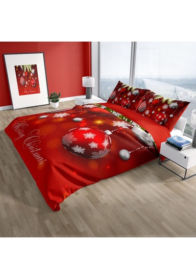 Cattleya Ny Balls 3D Pamuk Saten Çift Kişilik Nevresim Takımı Çok Renkli