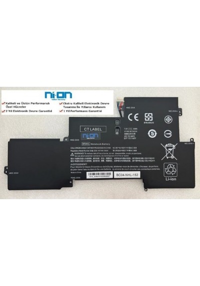 Nion Hp Br04xl Br04036xl Uyumlu Notebook Batarya - Pil