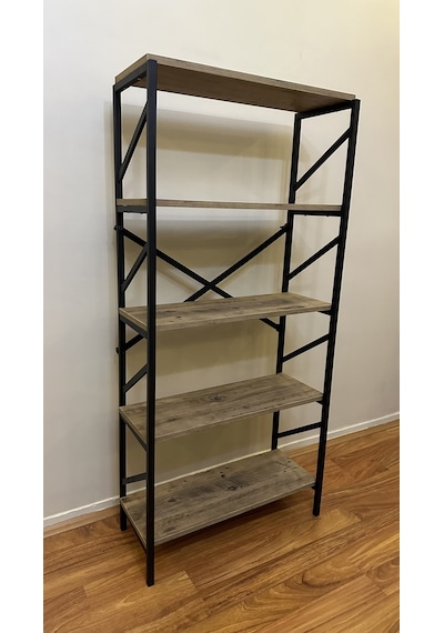 Modern Style Home Metal Kitaplık 5 Raflı Çok Amaçlı Dosya Kitap Rafı Ofis Salon Raf 150 Cm Ceviz Kahverengi Modernk04 Modern Style Home Metal Kitaplık 5 Raflı Çok Amaçlı Dosya Kitap Rafı Ofis Salon Raf 150 Cm Ceviz Kahverengi Modernk04