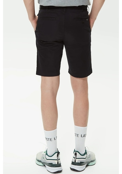 Lacoste Men's Slim Fit Organic Cotton Bermuda Black Shorts Erkek Dar Kesim Pamuk Bermuda Şort Siyah