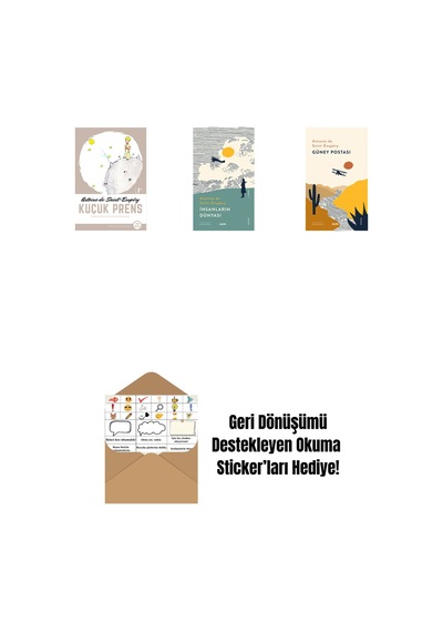 Küçük Prens + İnsanların Dünyası + Güney Postası + Okuma Sticker'ları