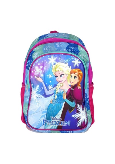 Kız Çocuk Mavi Disney Frozen Okul Çantası 96439 Çok Renkli