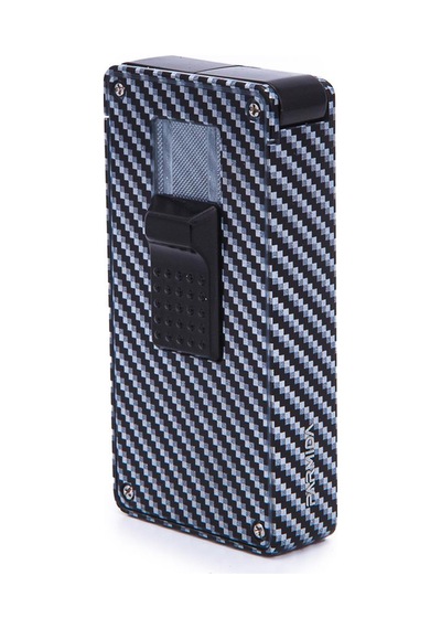 Parmida Çift Torch Pürmüz Karbon Desenli Metal Puro Çakmağı - Tr7241