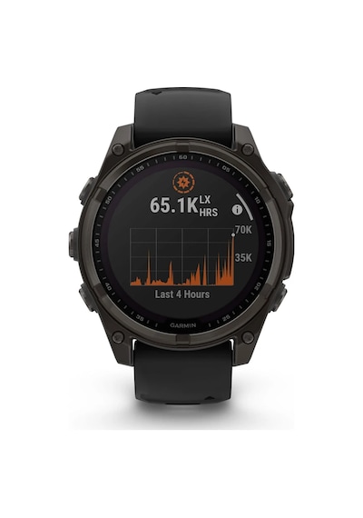 Garmin Fenix 8 - 47 MM Solar Sapphire DLC Titanyum Akıllı Saat (Distribütör Garantili)