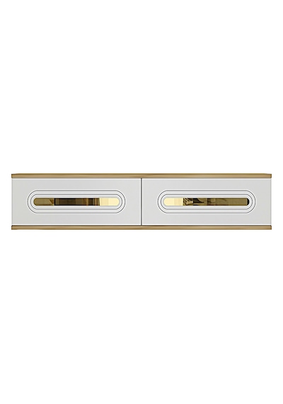 Tda1220dbg - Rany120 Duvara Montaj Tv Stand, Tv Rafı, Tv Sehpası Safirmeşe - Beyaz - Gold 120cm Tda1220dbg - Rany120 Duvara Montaj Tv Stand, Tv Rafı, Tv Sehpası Safirmeşe - Beyaz - Gold 120cm