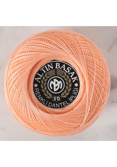 Abarta Altınbaşak Klasik Renkli Dantel Ipi -no:50 20 Gr 1 Adet- Turuncu
