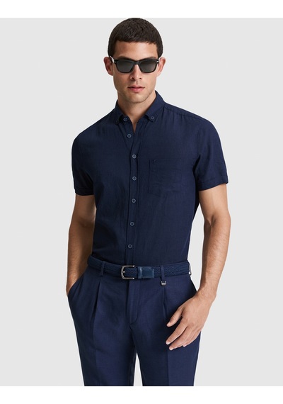 Pierre Cardin Erkek Lacivert Gömlek Kısa Kollu 50320933-vr033