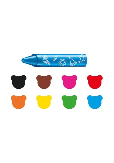 Carioca Jumbo Bebek Elleri Kirletmeyen Pastel Boya Kalemi 8'li 2 Yaş+ Genel