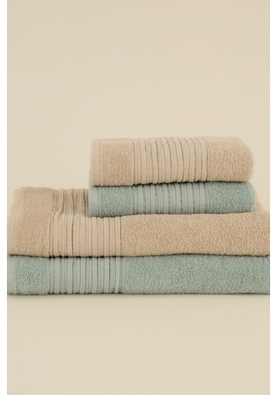 Karaca Home Line Soft %100 Pamuk 4 Parça Hamam Seti Bej-pudra Bej-pudra Bej - Pudra