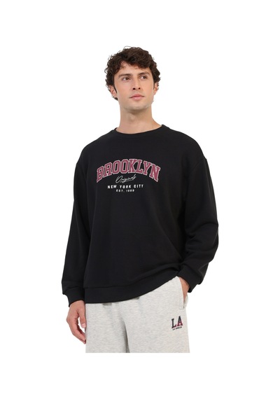 Kinetix Sweatshirt Erkek Siyah Ml Cody 16cty105 000000000102697450