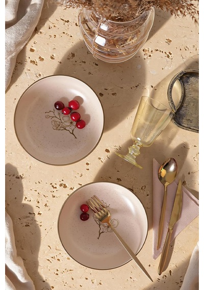 Taupe Bloom Salata Kasesi 18 Cm 2 Adet 22519 Çok Renkli