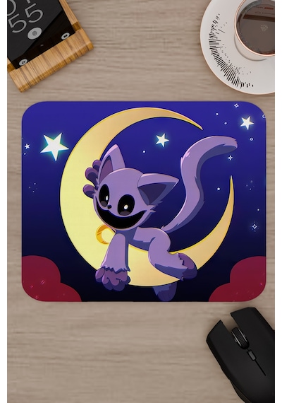 Poppy Playtime Kaymaz Dikişli Kauçuk Oyuncu Mousepad V2 - 22x18 Gaming Mouse Pad Fare Altlığı