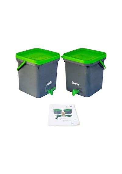 Biorfe Bokashi Kepekli Kompost Set 18 L - 18Sgb Yeşil Biorfe Bokashi Kepekli Kompost Set 18 L - 18Sgb Yeşil