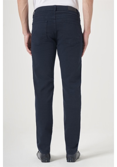 İmza Lacivert 5 Cep Gabardin Slim Fit Pamuklu Denim Jean Kot Pantolon 1003260317