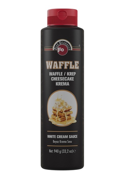 Waffle Ve Krep İçin Beyaz Krema Sosu 940 Gr