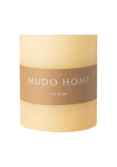 Mudo Home Sütun Mum Krem 7x10cm 696123