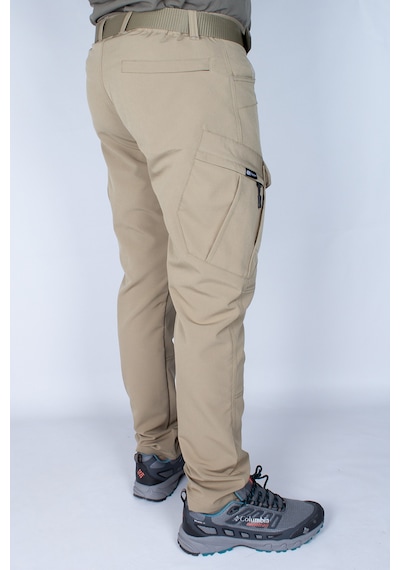 Nikbin Tactical Taktik Pantolon Outdoor Kargo Cep Likrali Yazlık -bej Bej