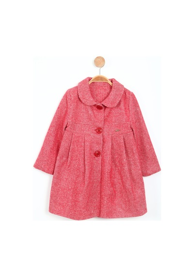 Xo Kids Kız Çocuk Kaban 1-5 Yaş 6506 Kırmızı