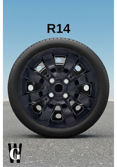 Renault Vel Satis 14 İnç Jant Kapağı 4 Adet Siyah S101