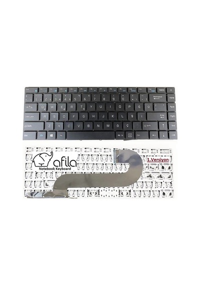 Casper Nirvana C350.5000-4t00t Uyumlu Notebook Klavyesi, Laptop Tuş Takımı Siyah Tr Ver.1