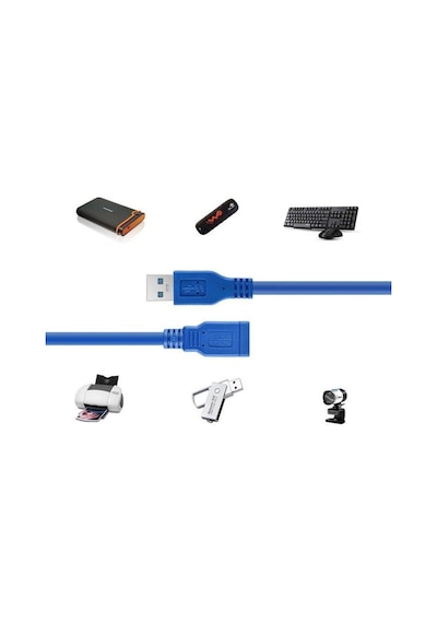 Alfais 4288 Usb 3.0 Hdd Harddisk Uzatma Ve Veri Ara Bağlantı Kablosu 1.5 M